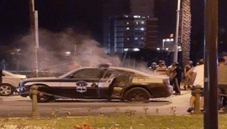 صورة للدورية التي تعرضت لإطلاق نار نشرتها وسائل إعلام لبنانية