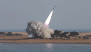 تجربة صاروخية سابقة لصاروخ قادر على حمل رؤوس نووية