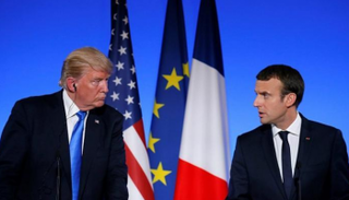 الرئيس الفرنسي مع نظيره الأمريكي-أرشيفية