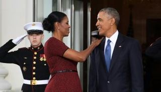 باراك أوباما وزوجته ميشيل