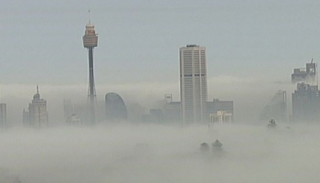 الضباب يخفي معالم سيدني
