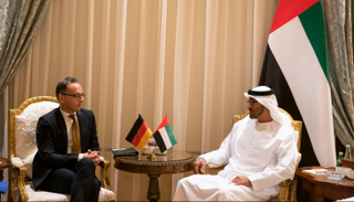 الشيخ محمد بن زايد يستقبل وزير الخارجية الألماني