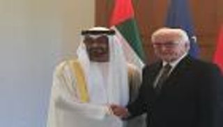محمد بن زايد يلتقي الرئيس الألماني في برلين