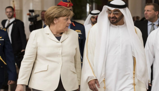 لقاء سابق للشيخ محمد بن زايد آل نهيان وأنجيلا ميركل