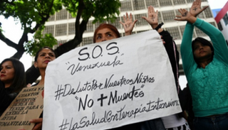 احتجاجات على نقص الأدوية في فنزويلا