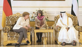 الشيخ محمد بن زايد وأنجيلا ميركل - أرشيفية