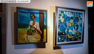 جانب من المعرض التشكيلي في أديس أبابا