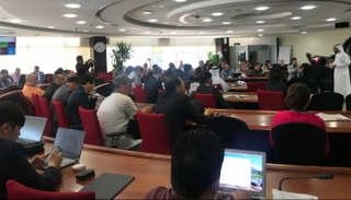 جانب من المؤتمر الدولي لأبحاث الحكومة الرقمية بدبي