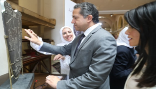 افتتاح مسار للمكفوفين بالمتحف المصري في التحرير