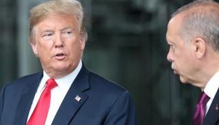 أردوغان وترامب خلال لقاء سابق 