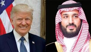 الأمير محمد بن سلمان والرئيس الأمريكي دونالد ترامب