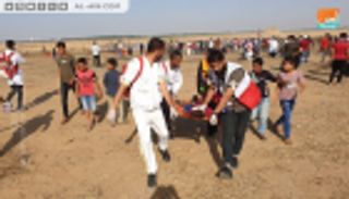 إصابة 79 فلسطينيا في الجمعة الـ62 لمسيرة العودة بغزة