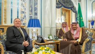 الملك سلمان بن عبدالعزيز ومايك بومبيو