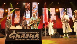 من إحدى حفلات مهرجان كناوة