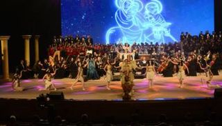 جانب من احتفالية "أوبرا مصر الطريق"