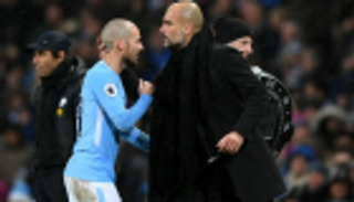 جوارديولا يصف ديفيد سيلفا بالأسطورة