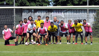 جانب من معسكر الفريق