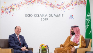 ولي العهد السعودي خلال لقائه رئيس البنك االدولي
