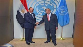 السيسي وجوتيريس - أرشيفية