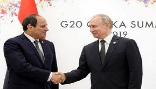 الرئيس المصري عبدالفتاح السيسي ونظيره الروسي فلاديمير بوتين