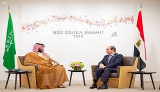 الرئيس المصري وولي العهد السعودي 