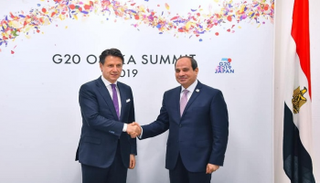 الرئيس السيسي خلال لقائه برئيس الوزراء الإيطالي