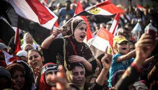 مشاركة المرأة المصرية بثورة 30 يونيو - أرشيفية