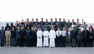 الشيخ محمد بن زايد والوفد المشارك في تمرين التحالف الأمني الدولي 2019