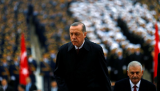 رجب طيب أردوغان وبن علي يلدريم