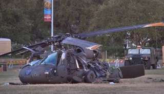 موقع تحطم مروحية كريس كلاين