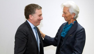 وزير الاقتصاد الأرجنتيني ومديرة صندوق النقد الدولي