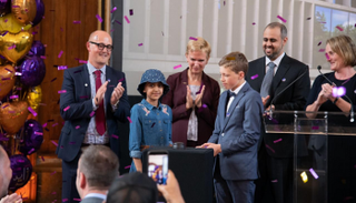 جانب من مراسم افتتاح المركز