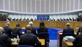 إحدى جلسات المحكمة الأوروبية لحقوق الإنسان