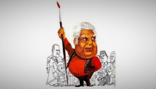 تكريم رسام الكاريكاتير عبدالمنعم رخا خلال ملتقى القاهرة للكاريكاتير 