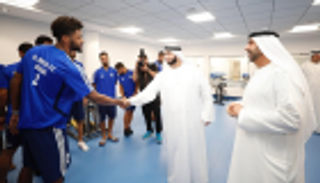 راشد بن حمدان يطمئن على استعدادات النصر للموسم الجديد