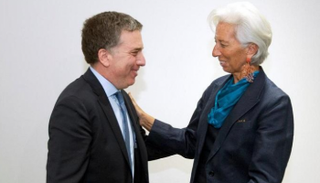 وزير الاقتصاد الأرجنتيني ومديرة صندوق النقد الدولي