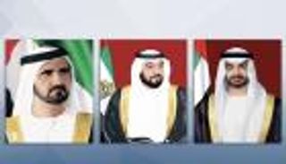 رئيس الإمارات ونائبه ومحمد بن زايد يهنئون الرئيس الفرنسي باليوم الوطني