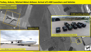 صورة جوية تظهر وصول الصواريخ الروسية إلى تركيا