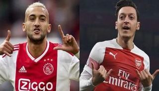 مسعود أوزيل وحكيم زياش