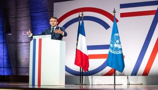 الرئيس الفرنسي إيمانويل ماكرون