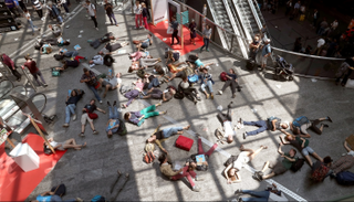 صورة من احتجاجات سابقة لنشطاء البيئة