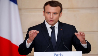 الرئيس الفرنسي إيمانويل ماكرون
