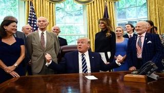 دونالد ترامب متحدثاً عن "ناسا"