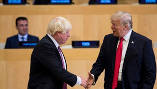 لقاء سابق يجمع ترامب بجونسون