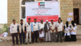 الإمارات تدشن حملة مكافحة "الكوليرا" في "موزع" اليمنية