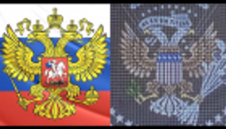 "نسر برأسين وعصي جولف".. ترامب أمام شعار رئاسي مزيف 