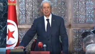 الرئيس التونسي خلال أداء اليمين الدستورية