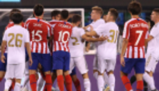 بالفيديو.. اشتباكات لاعبي الريال وأتلتيكو تفسد ودية أمريكا