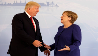 لقاء سابق لدونالد ترامب وأنجيلا ميركل - أرشيفية