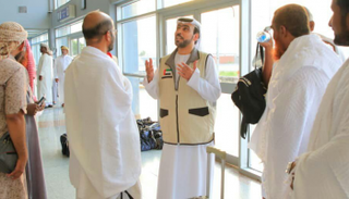 جانب من مغادرة حجاج اليمن بنفقة إماراتية